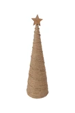 Cone kerstboom D 17 x H 58 cm naturel