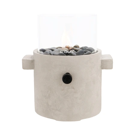 Cosiscoop Craft Gaslantaarn - L27xB21xH30cm Lichtgrijs