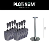 Cover support pole set