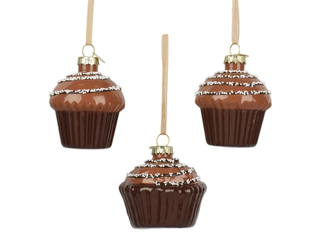 Cupcakes glas L6.3b6.1h6cm choco brn a3