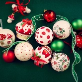 Cupcakes glas L8b8h8.10cm kerstrood a2 - afbeelding 2