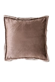 Light & Living Cushion 45x45 cm BAXLEY velvet grey+linen natural