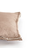 Light & Living Cushion 45x45 cm BAXLEY velvet grey+linen natural - afbeelding 2