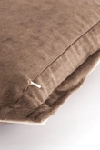 Light & Living Cushion 45x45 cm BAXLEY velvet grey+linen natural - afbeelding 3