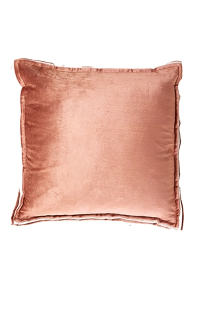 Light & Living Cushion 45x45 cm BAXLEY velvet old pink+linen natural - afbeelding 1