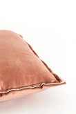 Light & Living Cushion 45x45 cm BAXLEY velvet old pink+linen natural - afbeelding 2