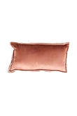 Light & Living Cushion 60x30 cm BAXLEY velvet old pink+linen natural