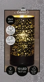 Cylinder led glas draaiend 17cm zwt - afbeelding 3