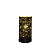 Cylinder led glas draaiend 17cm zwt - afbeelding 4