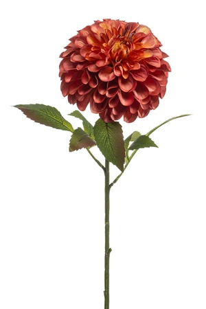 Dahlia pompon spray XL orange 77cm