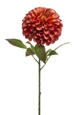 Dahlia pompon spray XL orange 77cm
