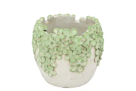 Dante Light Green Pot Bloom 15X15X13Cm