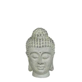 Decoratie buddha grijs - l15xb17xh25cm