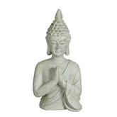 Decoratie buddha grijs - l29xb22xh58cm