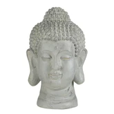 Decoratie buddha grijs - l30xb30xh49cm