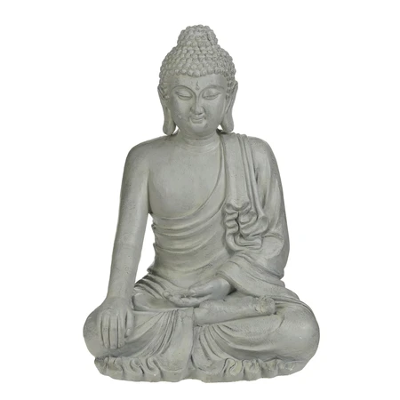 Decoratie buddha grijs - l64xb55xh93cm
