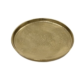 Decobord aluminium d30.5h2.5cm goud - afbeelding 1