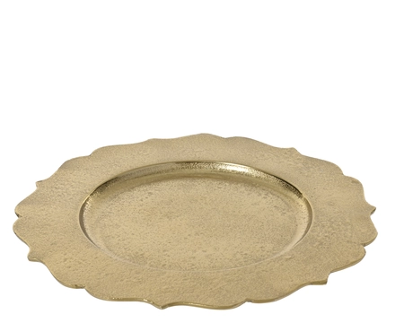 Decobord aluminium L33b33h1cm goud - afbeelding 2