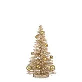 Decoratie boom champagne - h25xd14cm