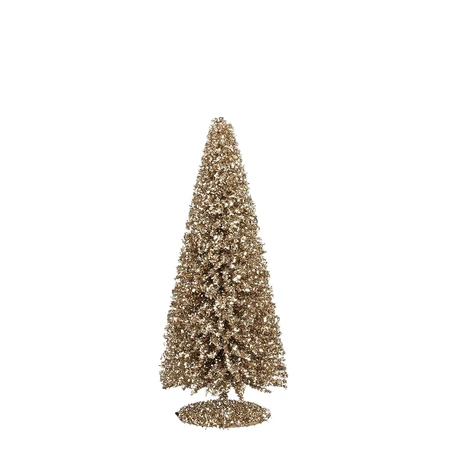 Decoratie boom champagne - h30xd13cm