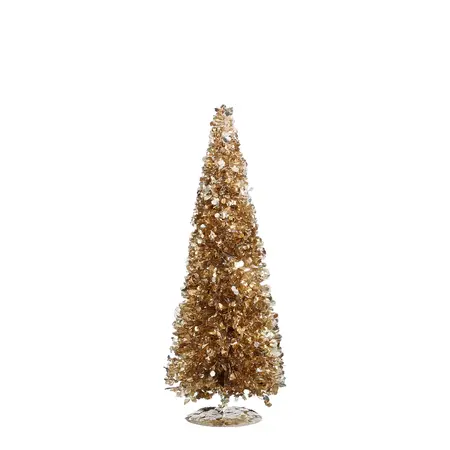 Decoratie boom champagne - h40xd15cm