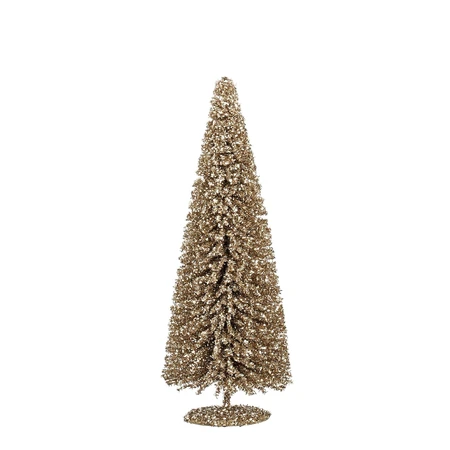 Decoratie boom champagne - h40xd15cm
