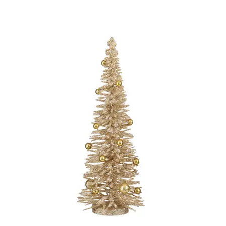 Decoratie boom champagne - h40xd16cm
