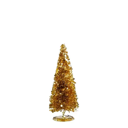 Decoratie boom goud - h30xd11cm
