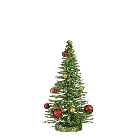 Decoratie boom groen - h25xd14cm