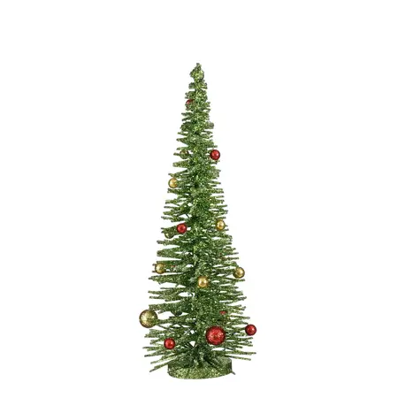 Decoratie boom groen - h40xd16cm