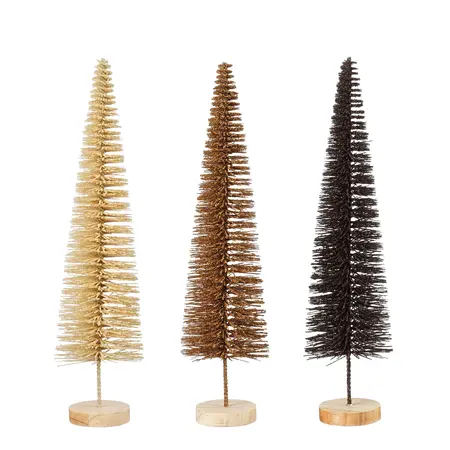 Decoratie boom l.bruin bruin d.bruin (1 stuk, div. soorten) - h38xd9cm