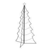 Decoratie boom opvouwbaar zwart - l111xb111xh180cm