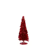 Decoratie boom rood - h30xd11cm
