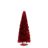 Decoratie boom rood - h40xd15cm