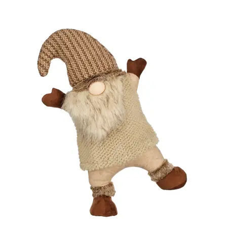 Decoratie gnoom bruin - l32xb16xh48cm