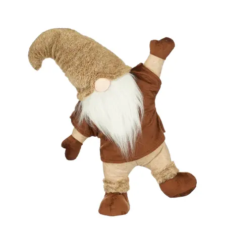 Decoratie gnoom bruin - l33xb15xh46cm
