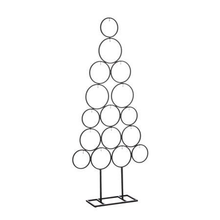 Decoratie kerstboom zwart - l53xb15xh117,5cm