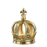 Decoratie kroon goud - l11,5xb11,5xh17,5cm