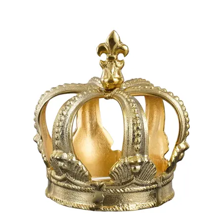 Decoratie kroon goud - l14xb14xh18cm