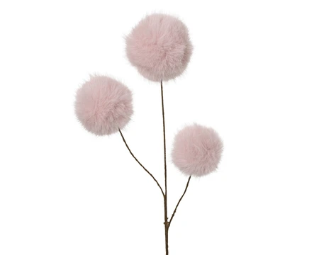 Decoratietak kunstbont - B12xH70cm Zacht roze - afbeelding 1