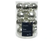 Decoris ballen glas zilver