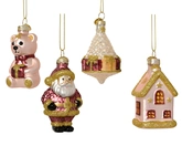 Decoris figurenset van glas 8,7 cm