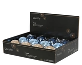 Decoris gedecoreerde kerstbal van glas rond 8 cm - afbeelding 2