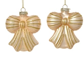 Decoris glazen figuur strik parel 10 cm