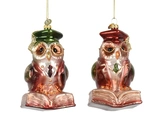Decoris glazen figuur uil 13 cm
