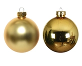 Decoris kerstballen van glas lichtgoud 5 cm - afbeelding 3