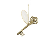 Decoris hanger ijzer antique gold sleutel 14,5 cm