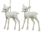 Decoris hanger wit hert 9 cm - afbeelding 1