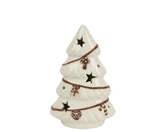 Decoris Keramische Boomfiguur Wit 12 cm  