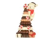 Decoris Kerst Beer Figuur met Cadeaudoosjes 17,5 cm